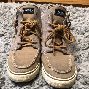 Sperry high top shoes